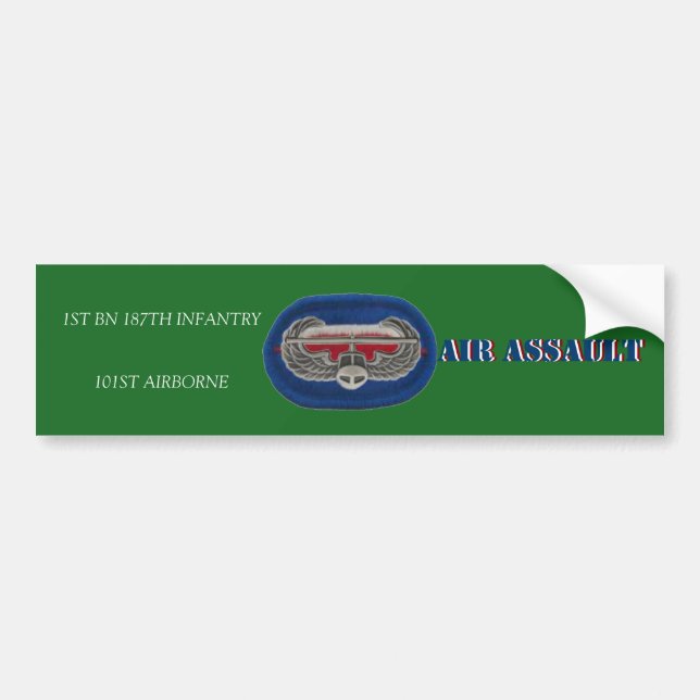 1ST För BN 101ST ABN BILDEKAL för 187TH INFANTERI (Framsidan)