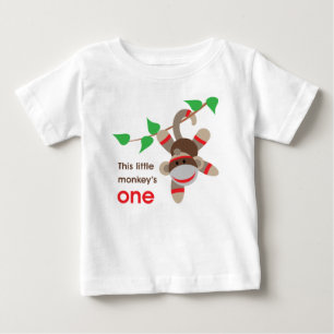 1st För födelsedag apaskjorta lite Tee Shirt