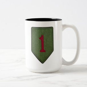 1st För infanteriuppdelning för Inf Div Vets fö Två-Tonad Mugg
