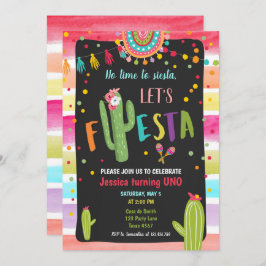 1st första Fiestafödelsedag för mexicansk kaktus Inbjudningar