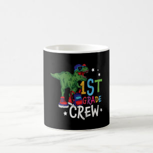 1st Grade Crew Dinosaur Tillbaka till skolan prese Kaffemugg