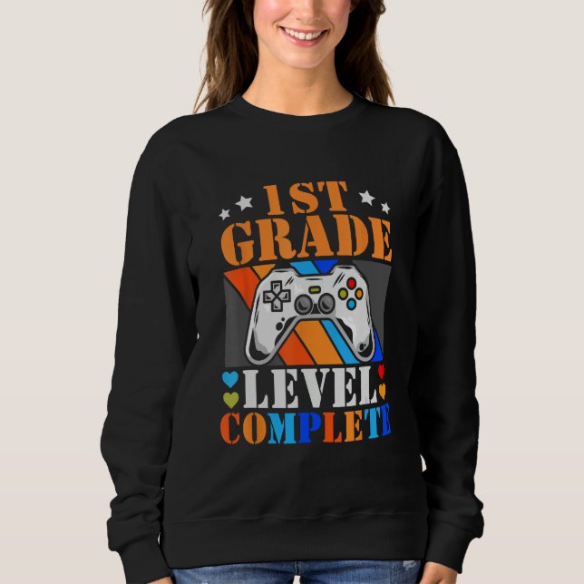 1st Grade Graduation 2023 Video Gamer First Grade  T Shirt (Framsida)