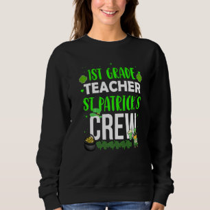1st Grade Lärare St Patrick's Besättning Matchand T Shirt