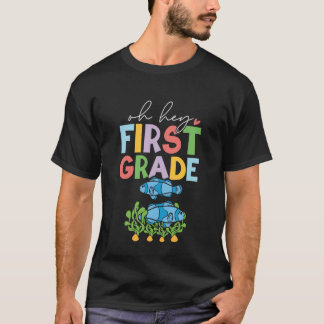 1st Grade Outfit Boys Kids Fish - First Day of Fir T Shirt