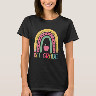 1st Grade Rainbow Team First Grade Teacher Boho Ra T Shirt
