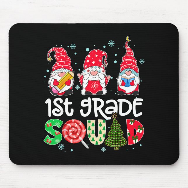 1st Grade Squad Gnome Teacher Christmas Ne Buffalo Musmatta (Framsidan)