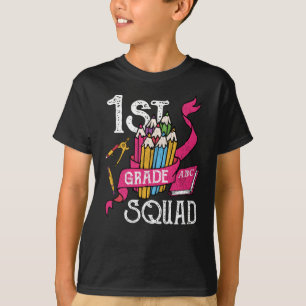 1st Grade Squad Tillbaka till skolan present för b T Shirt