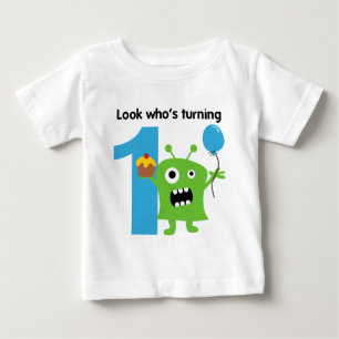 1st Gulligt monster för födelsedagTshirt Tee