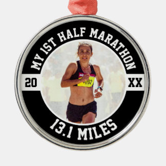 1st Half Marathon Runner First Running Beginner Julgransprydnad Metall