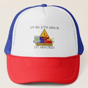1ST HATT för ARMOR för BATALJON 37TH 1ST ARMORED Truckerkeps