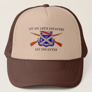 1ST HATT för INFANTERI för 18TH INFANTERI för Keps
