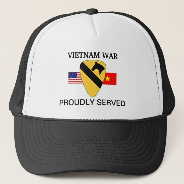 1ST HATT för KAVALLERIDIV VIETNAM Truckerkeps (Framsida)