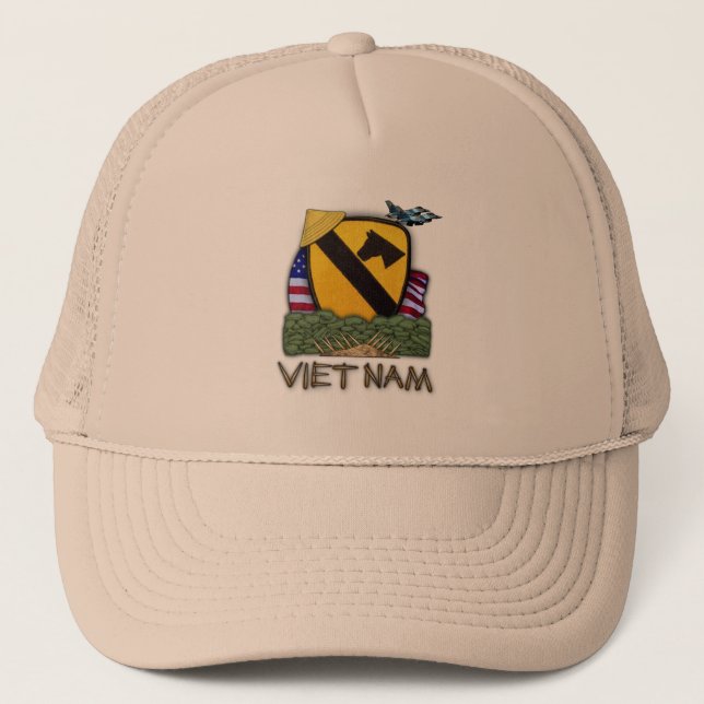 1st hatt för kavalleriuppdelningsvietnam veteran keps (Framsida)