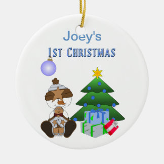 1st Helgdagprydnad för jul (pojke) Julgransprydnad Keramik