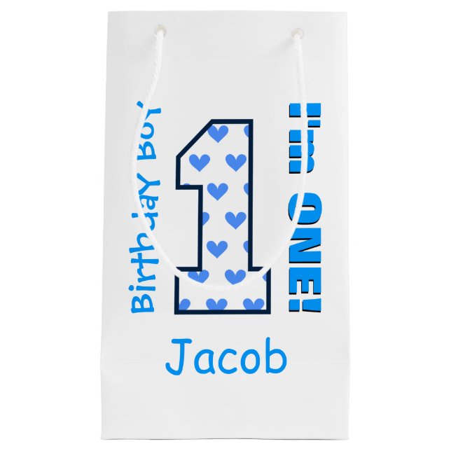 1st Hjärtor för födelsedagpojkeblått en årig B01Z (Framsidan)