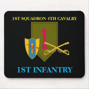 1ST INFANTERI MOUSEPAD för 4TH KAVALLERI för Musmatta
