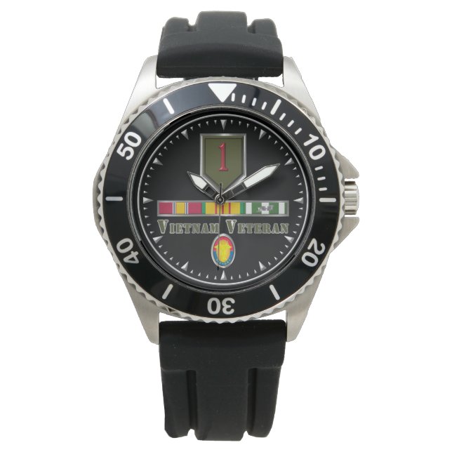 1st Infanteridivisionen Vietnam-veteran  Armbandsur (Framsida)