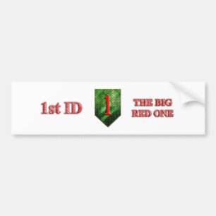 1st Infanteriuppdelning den stora röd Bildekal