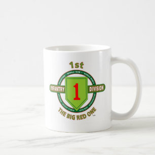 1ST INFANTERIUPPDELNING "Den STORA RÖD " Kaffemugg