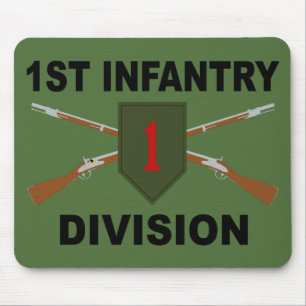 1st Infanteriuppdelning - korsade gevär - med tex Musmatta
