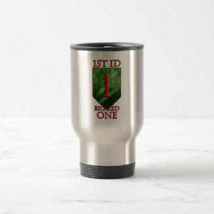 1st Infanteriuppdelning stor röd Resemugg