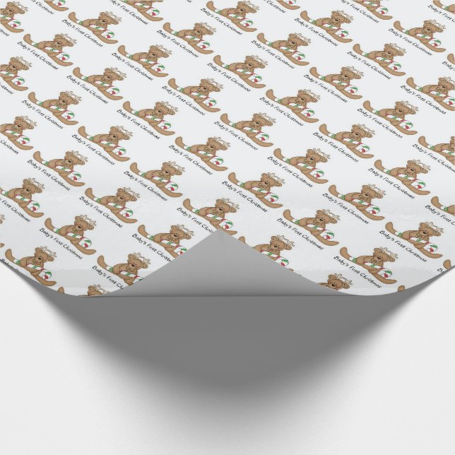 1st jul för julgåvasjal/baby presentpapper (Hörn)