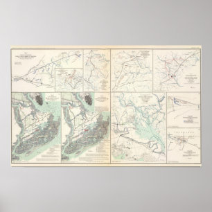 1st Kårarmé av Virginia Secessionville Poster