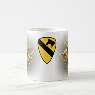 1st kavalleri och Vietnam tjänste- drake Kaffemugg