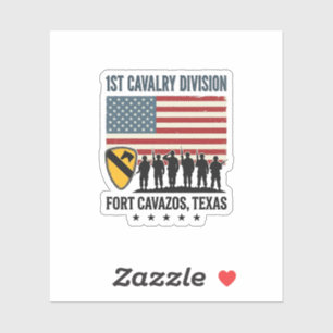 1st kavalleridivision Fort Hood Vintage militär sk Klistermärken