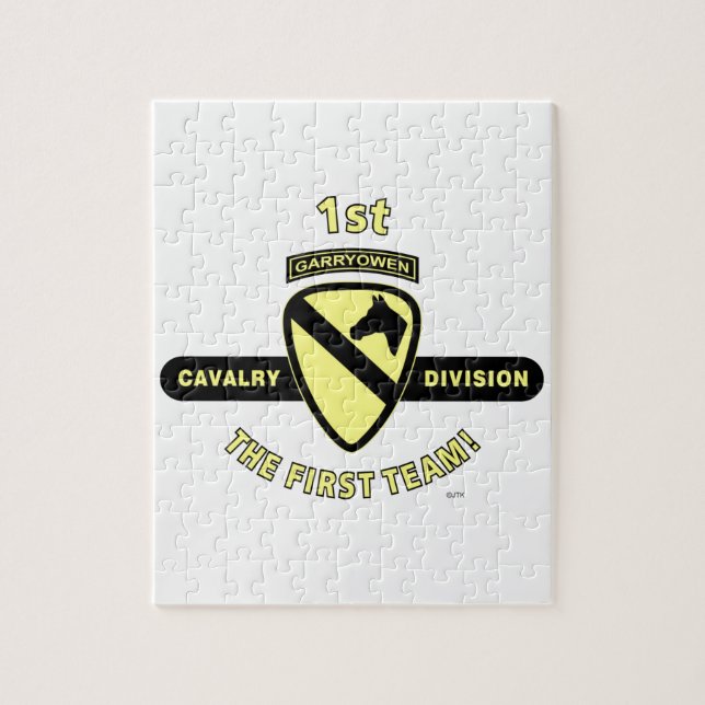 1ST KAVALLERIUPPDELNING "Det FÖRSTA LAGET " Pussel (Vertikal)