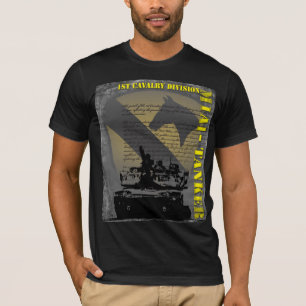 1st Kavalleriuppdelning - tankfartyg M1A1 Tee Shirt