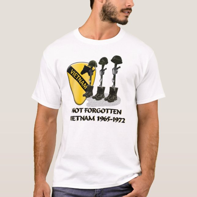 1st KAVALLERIUPPDELNING, VIETNAMKRIGET T Shirt (Framsida)