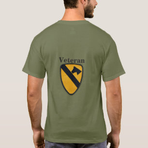 1st Kavalleriuppdelningsluft Cav Fort Hood lappar T-shirt