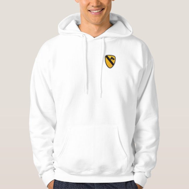 1st Kavalleriuppdelningsluft Cav lappar hoodien Hoodie (Framsida)