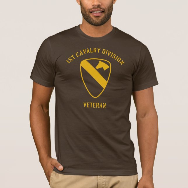 1st Kavalleriuppdelningsveteran T Shirt (Framsida)