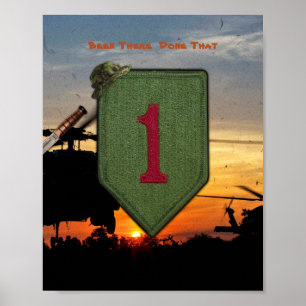 1st Lappar det stora röda 1 vietnamkriget för Poster