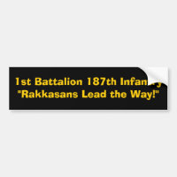 1st Leder det 187. infanterit " Rakkasans för