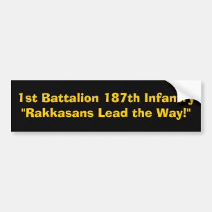 1st Leder det 187. infanterit " Rakkasans för Bildekal