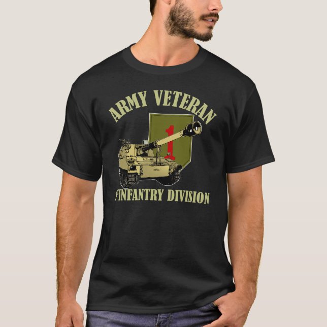 1st legitimationveteran - Howitzer M109 Tee Shirt (Framsida)