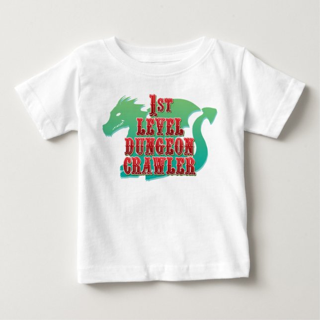 1st Level Dungeon Crawler Baby T-Shirt (Framsida)