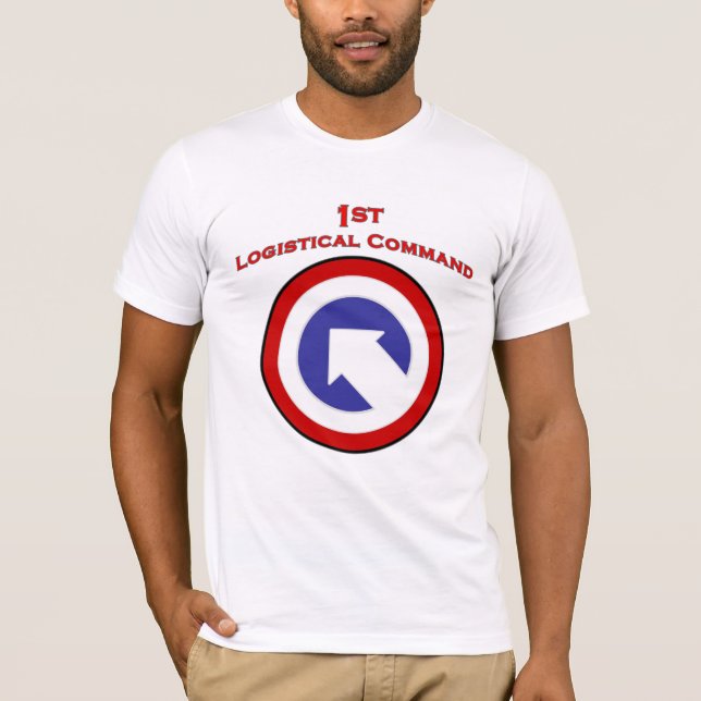 1st Logistical Command knuffar lappar T-tröja T Shirt (Framsida)