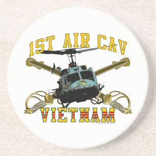 1st Luft Cav - Vietnam Underlägg Sandsten