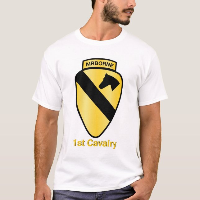 1st Luftburen kavalleri Tee Shirt (Framsida)