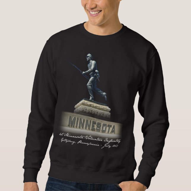 1st Minnesota - Gettysburg Lång Ärmad Tröja (Framsida)