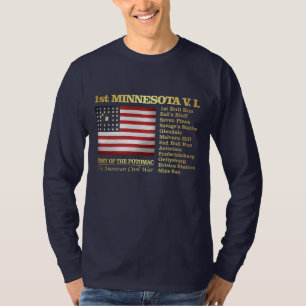 1st Minnesota volontärinfanteri (BH) Tee Shirt