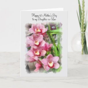 1st Mors dag till sonhustrurosaorchids Kort