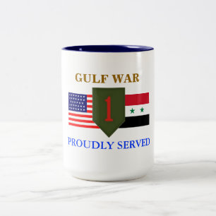 1ST MUGG för INFANTERIUPPDELNINGSGULFKRIGET