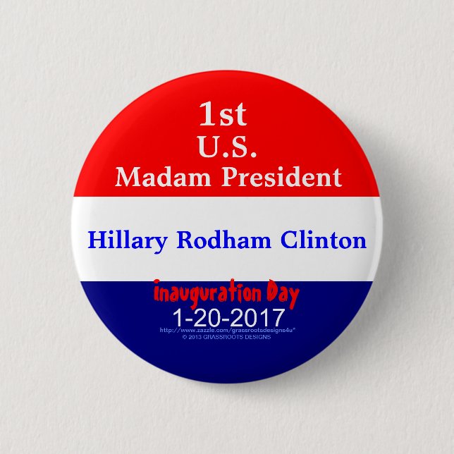 1st Översittarepresident Hillary Rodham Clinton Knapp (Framsida)