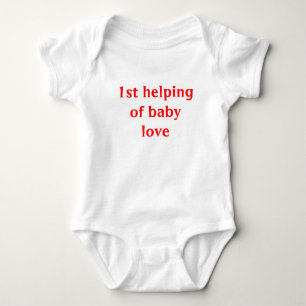 1st portion av bebiskärlek t-shirt