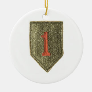 1st Prydnad för infanteriuppdelningsjul Julgransprydnad Keramik